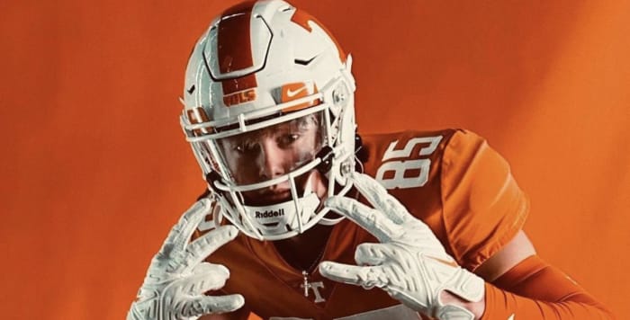 2025 4-star TE Jack VanDorselaer during an unofficial visit to Tennessee. (Photo courtesy of Jack VanDorselaer)